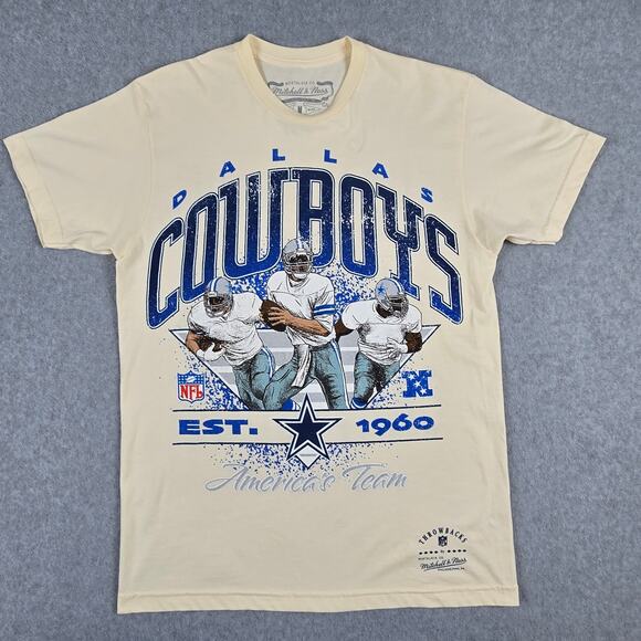 NWOT Dallas Cowboys Shirt Size Medium by Mitchell & Ness Super Bowl Graphic Tee - Picture 3 of 16